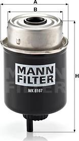 Mann-Filter WK 8167 - Паливний фільтр autozip.com.ua