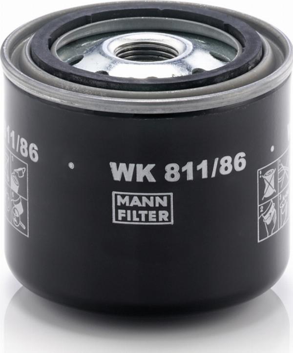 Mann-Filter WK 811/86 - Паливний фільтр autozip.com.ua