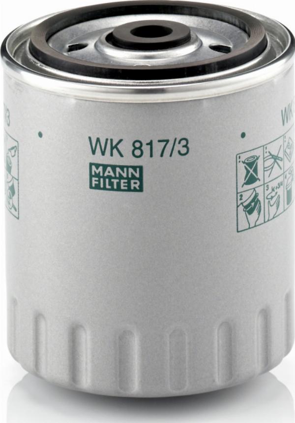 Mann-Filter WK 817/3 x - Паливний фільтр autozip.com.ua