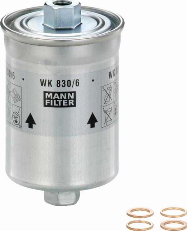 Mann-Filter WK 830/6 x - Паливний фільтр autozip.com.ua