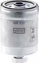 Mann-Filter WK 832 - Паливний фільтр autozip.com.ua