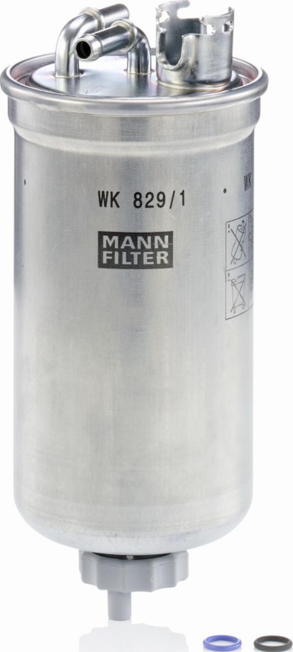 Mann-Filter WK 829/1 x - Паливний фільтр autozip.com.ua