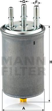 Mann-Filter WK 829/7 - Паливний фільтр autozip.com.ua