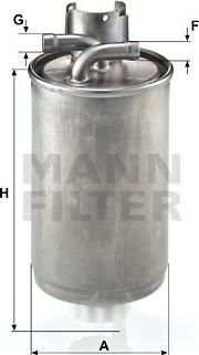 Mann-Filter WK 829 - Паливний фільтр autozip.com.ua