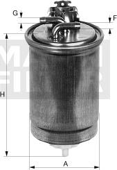 Mann-Filter WK 823/3 - Паливний фільтр autozip.com.ua