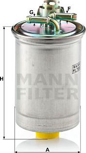 Mann-Filter WK 823 - Паливний фільтр autozip.com.ua