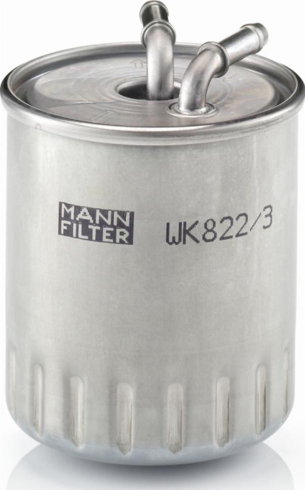 Mann-Filter WK 822/3 - Паливний фільтр autozip.com.ua
