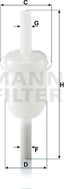 Mann-Filter WK 31/4 - Паливний фільтр autozip.com.ua