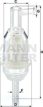Mann-Filter WK 31/5 - Паливний фільтр autozip.com.ua
