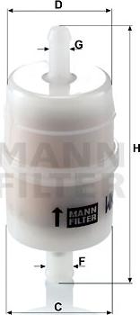 Mann-Filter WK 32/6 - Паливний фільтр autozip.com.ua