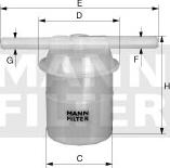 Mann-Filter WK 42/80 - Паливний фільтр autozip.com.ua