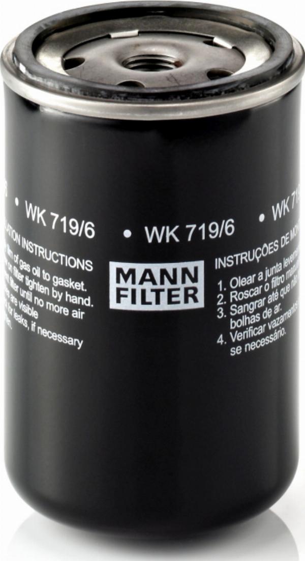 Mann-Filter WK 719/6 - Паливний фільтр autozip.com.ua