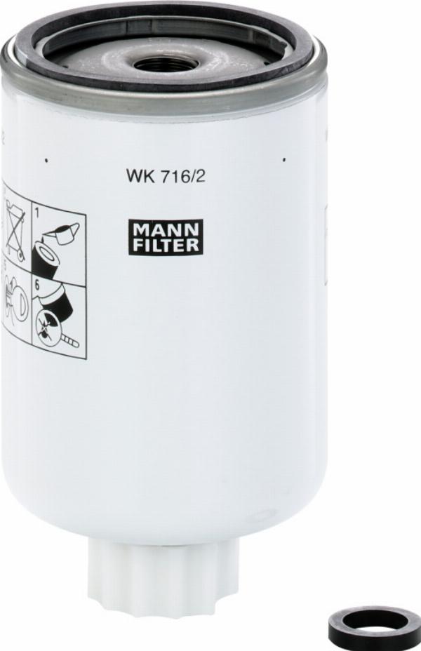 Mann-Filter WK 716/2 x - Паливний фільтр autozip.com.ua