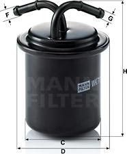 Mann-Filter WK 711 - Паливний фільтр autozip.com.ua