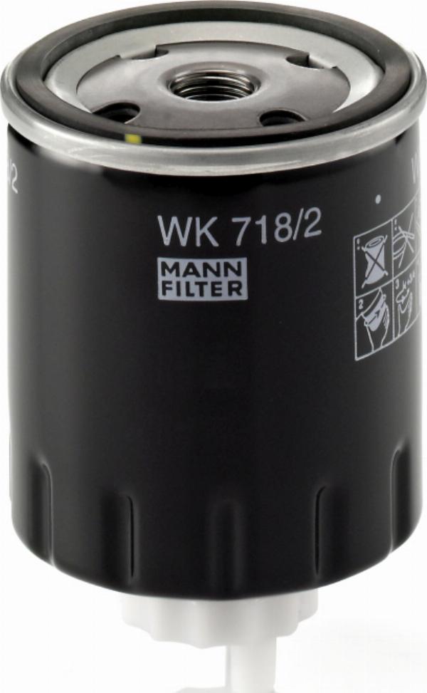 Mann-Filter WK 718/2 - Паливний фільтр autozip.com.ua