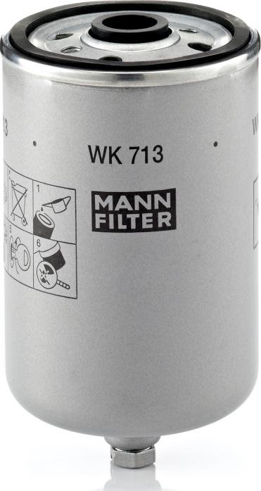 Mann-Filter WK 713 - Паливний фільтр autozip.com.ua