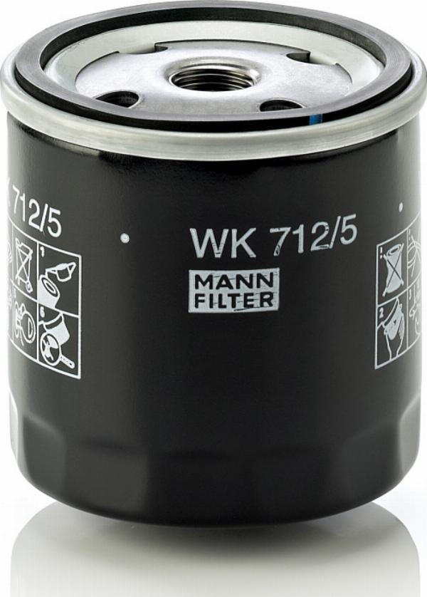 Mann-Filter WK 712/5 - Паливний фільтр autozip.com.ua