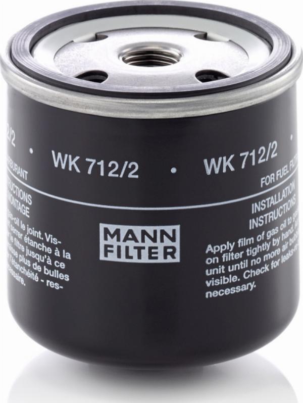 Mann-Filter WK 712/2 - Паливний фільтр autozip.com.ua
