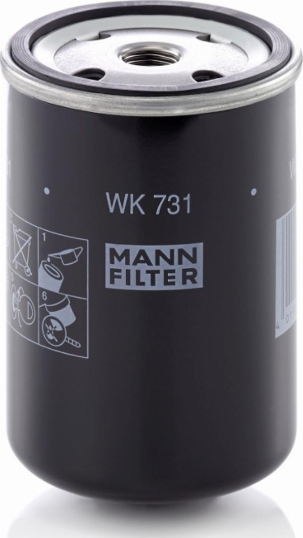 Mann-Filter WK 731 - Паливний фільтр autozip.com.ua