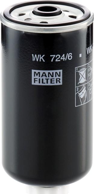Mann-Filter WK 724/6 - Паливний фільтр autozip.com.ua
