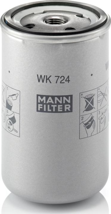 Mann-Filter WK 724 - Паливний фільтр autozip.com.ua