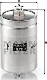 Mann-Filter WK 725 - Паливний фільтр autozip.com.ua