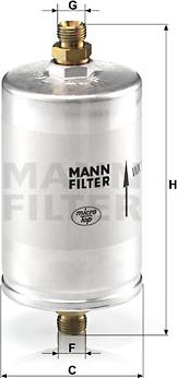 Mann-Filter WK 726/3 - Паливний фільтр autozip.com.ua