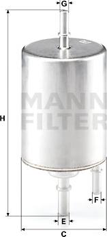 Mann-Filter WK 720/4 - Паливний фільтр autozip.com.ua