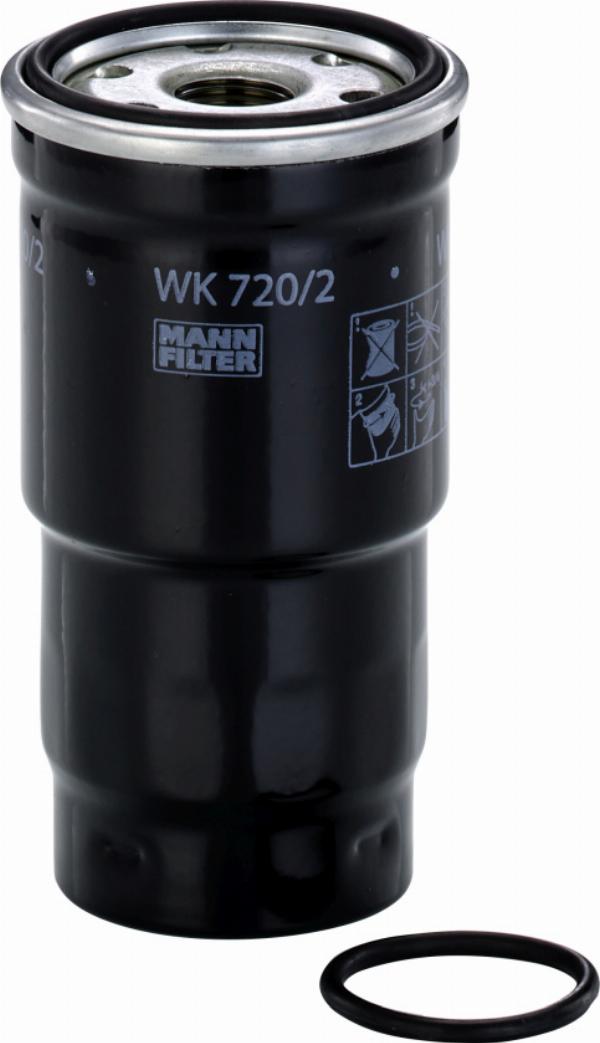 Mann-Filter WK 720/2 x - Паливний фільтр autozip.com.ua