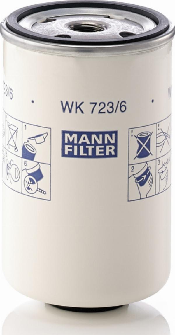 Mann-Filter WK 723/6 - Паливний фільтр autozip.com.ua