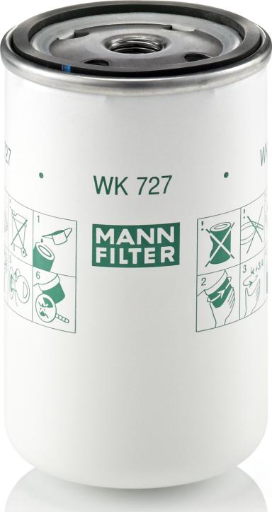 Mann-Filter WK 727 - Паливний фільтр autozip.com.ua