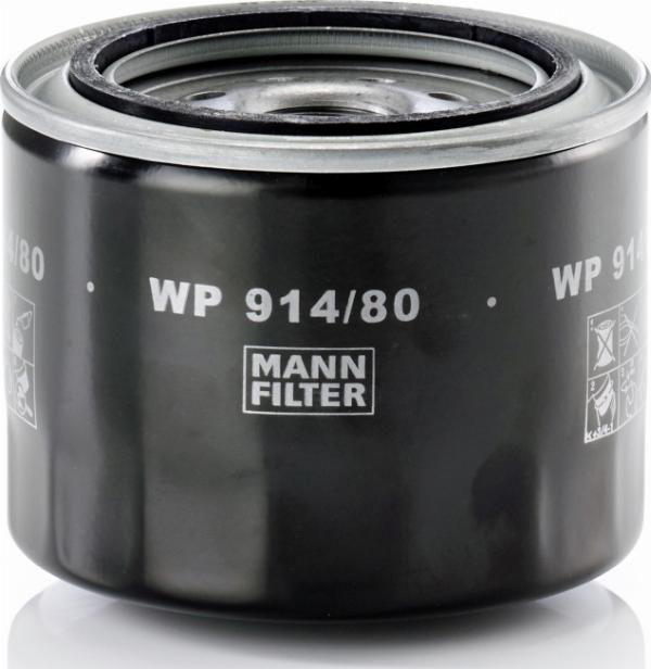 Mann-Filter WP 914/80 - Масляний фільтр autozip.com.ua