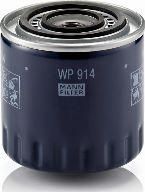 Mann-Filter WP 914 - Масляний фільтр autozip.com.ua