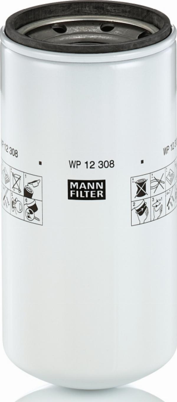 Mann-Filter WP 12 308 - Масляний фільтр autozip.com.ua