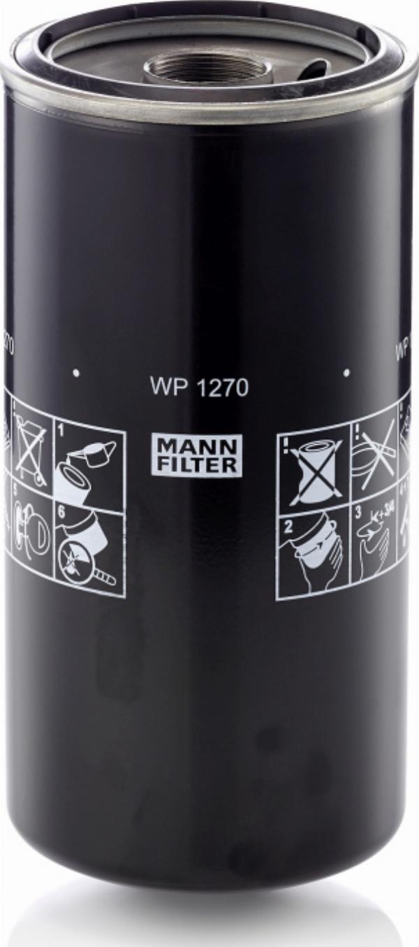 Mann-Filter WP 1270 - Масляний фільтр autozip.com.ua