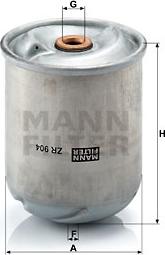 Mann-Filter ZR 904 x - Масляний фільтр autozip.com.ua