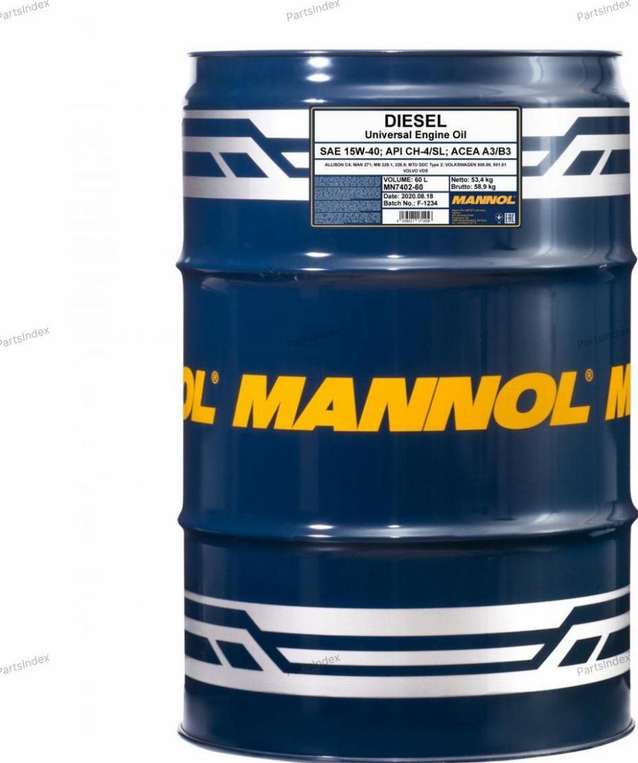 Mannol MN7402-60 - Моторна олива autozip.com.ua