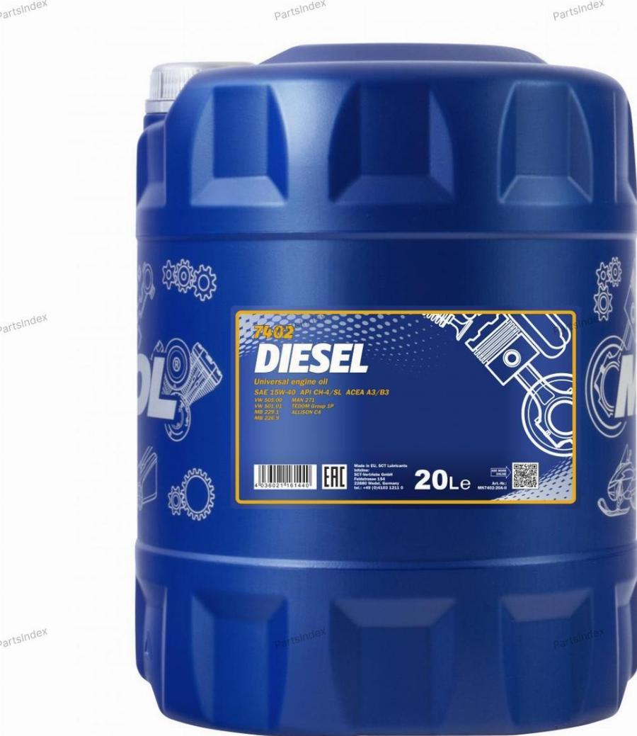 Mannol MN7402-20 - Моторна олива autozip.com.ua
