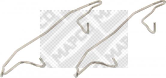 Mapco 9601 - Комплектуючі, колодки дискового гальма autozip.com.ua