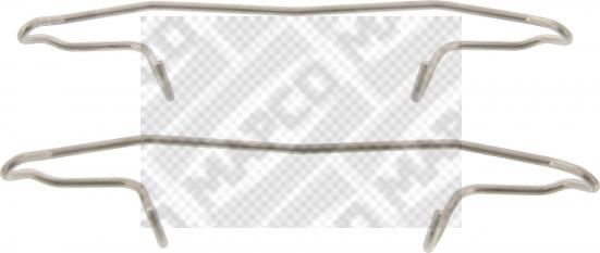 Mapco 9601 - Комплектуючі, колодки дискового гальма autozip.com.ua