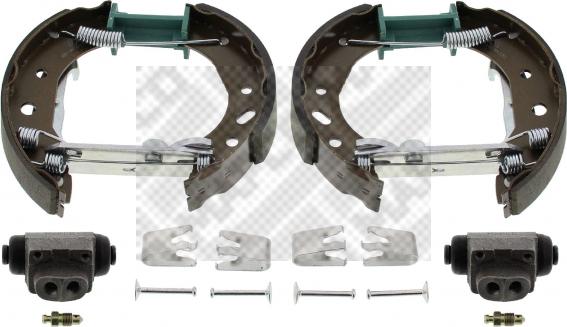 Mapco 9840 - Комплект гальм, барабанний механізм autozip.com.ua