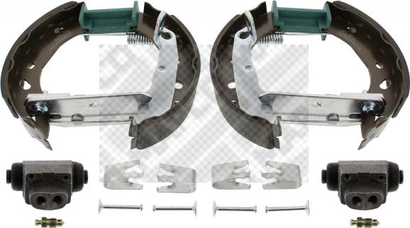 Mapco 9840 - Комплект гальм, барабанний механізм autozip.com.ua