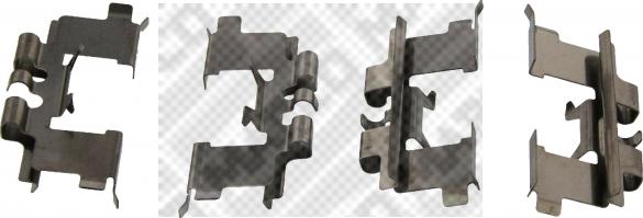 Mapco 9304 - Комплектуючі, колодки дискового гальма autozip.com.ua