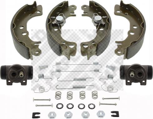 Mapco 9762 - Комплект гальм, барабанний механізм autozip.com.ua