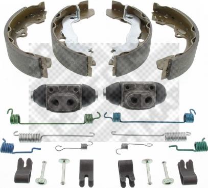 Mapco 9771 - Комплект гальм, барабанний механізм autozip.com.ua