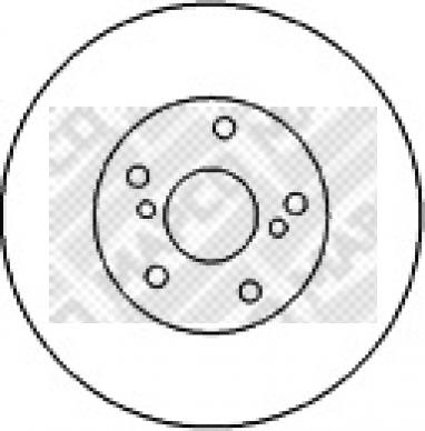 Mapco 45551 - Гальмівний диск autozip.com.ua