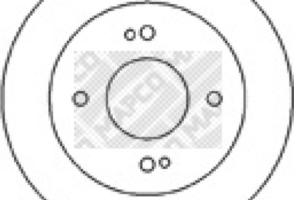 Mapco 45507 - Гальмівний диск autozip.com.ua