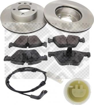 Mapco 47784/1 - Комплект гальм, дисковий гальмівний механізм autozip.com.ua