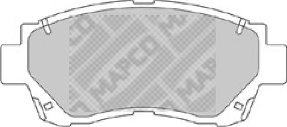 Mapco 6539 - Гальмівні колодки, дискові гальма autozip.com.ua