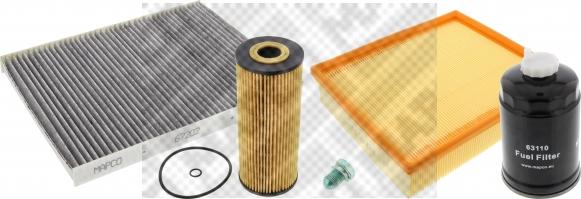 Mapco 68904 - Комплект фільтра autozip.com.ua
